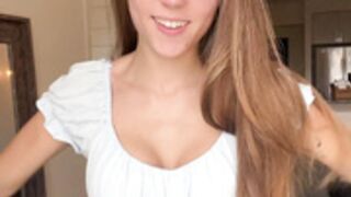 Anya Matusevich Cute dress striptease