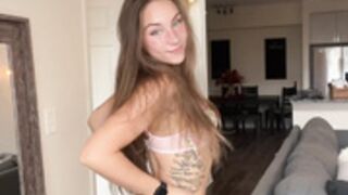 Anya Matusevich Cute dress striptease