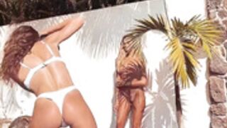 Bikini photo shoot BTS