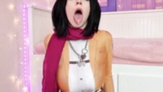 PuppyGirlfriend - Busty Mikasa Intense JOI