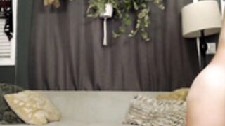 Curly hair girl dancing