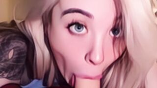 Milla_royce POV BG Blowjob with cartoon filter
