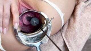 Blonde Babe Gets her Cervix Fucked