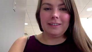 Busty canadian girl flashing in public