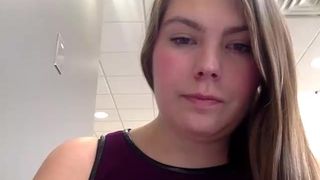 Busty canadian girl flashing in public