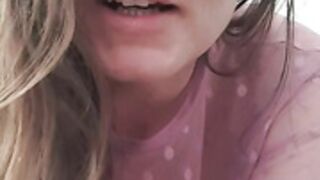 Pantyhose and humping my fluffy bear