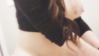 Chloe Lamb riding in black top