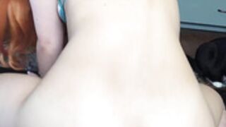 LilWaifuLia in an Ariel Cosplay Rides her Anal Dildo