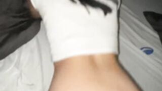 That1IGgirl OF college girl tries anal