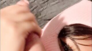 lilecchigirl jerk off blowjob pov