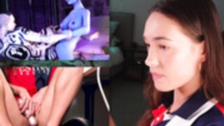 Ch33kymz getting off to mass effect porn
