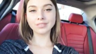 Molly Bennett masturbates in her car