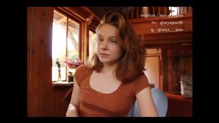 Aryajane shows off bushy cunt and tits