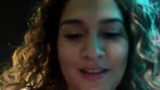 Danielavegax sucking Sara_smiiith211 in public bar 2