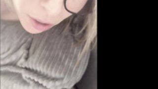 Slut fucked hard by neighbor and huge cum on her ass