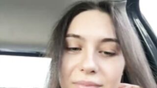 Ashley-Evans Boob Show In Car
