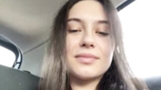 Ashley-Evans Boob Show In Car