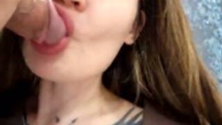 TattooGirlAlia Stranger  Blowjob In Gym 1