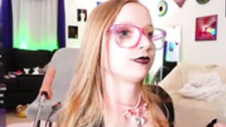 emmasky69 - Black lipstick, black n white socks