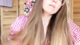 Jessie Cave Double buns