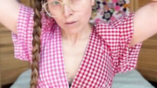 Jessie Cave Double buns