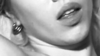 Kate Shumskaya topless black and white