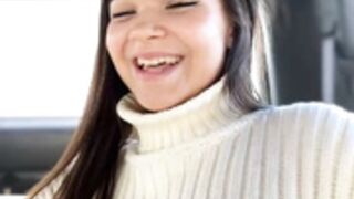 Elizabet_doll boob and ass tease in car