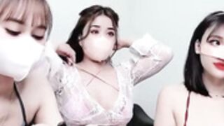 LyLy_Office - 3 hot asians lesbian show