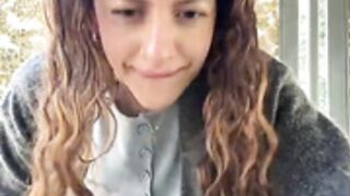 Alana15 boob show in public park