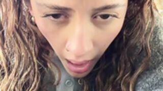 Alana15 nude in public park