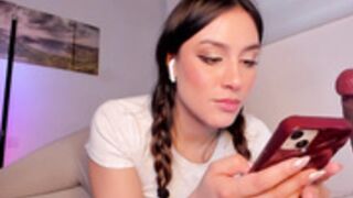 itsbellax - Sucking n fucking XL black dildo