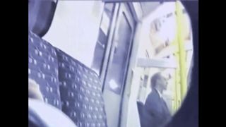 Upskirt no underwear in bus