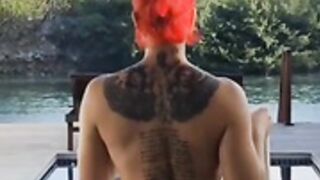 Olly Esse Topless in pool