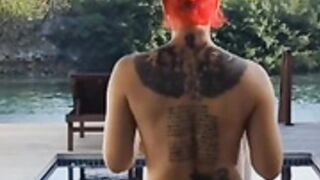 Olly Esse Topless in pool