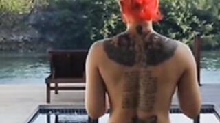 Olly Esse Topless in pool