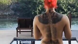 Olly Esse Topless in pool