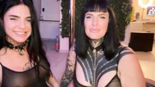 Inkedbiitch & Lexicoco first lesbian show together pt 2