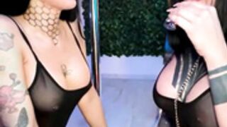 Inkedbiitch & Lexicoco first lesbian show together pt 1