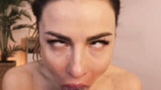 misslullu deepthroating a dildo