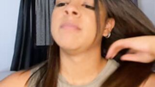 Trianawhite Doggy Ass Show And Boob Massage