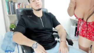 Sara_fun with her boss