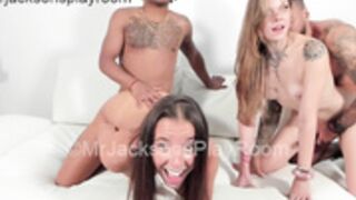 MrJacksonsPlayRoom foursome fuck show pt 1