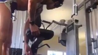 Fitness Model Sideboob + gym