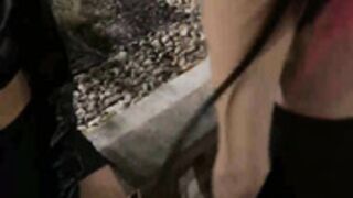 latinas lesbian and threesome outdoor show - oral sex 2