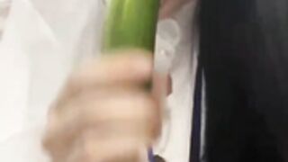 Mina_Mi - Cucumber Inside Pussy