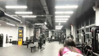 Miasavagex18 Show in gym washroom
