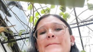 IsaRain12 fingering in cafe