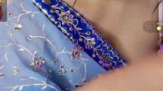 Ashalisha  Saree stripping