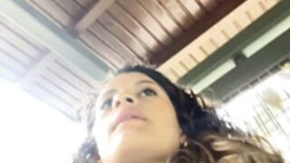 Alana15 dildo in public