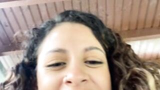 Alana15 dildo in public